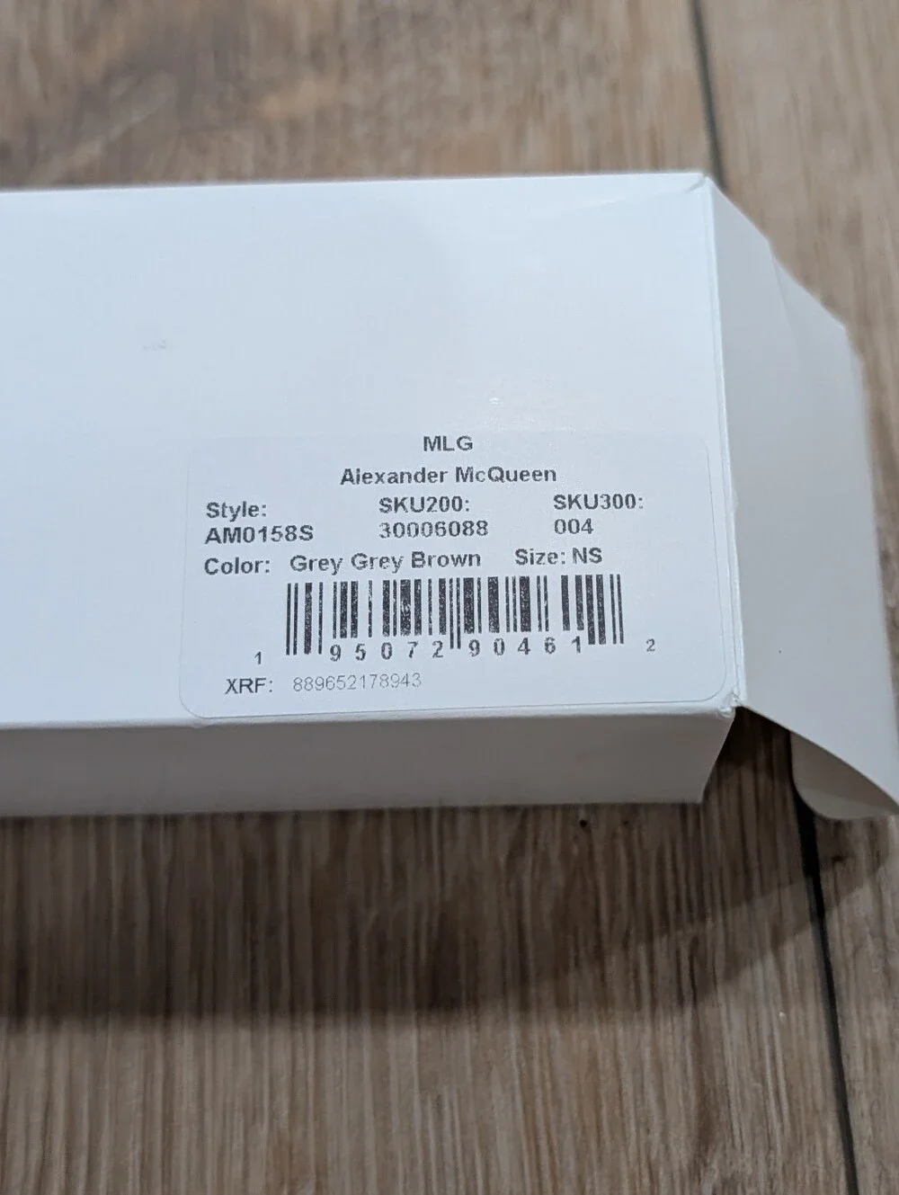 $345 Mens Alexander McQueen Square 54mm Sunglasses Gray/Brown